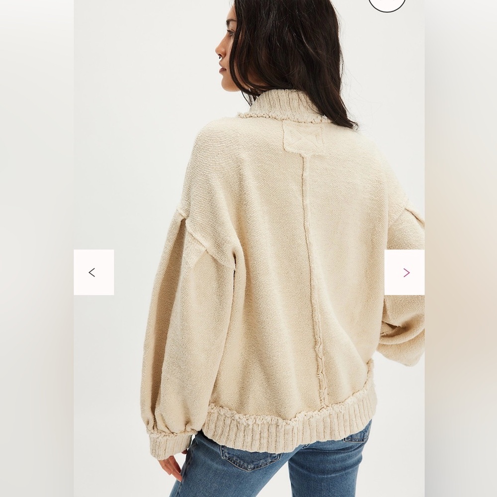 Free People We The Free Cute In This Cardi XS Color: Tea NWT - Picture 2 of 6